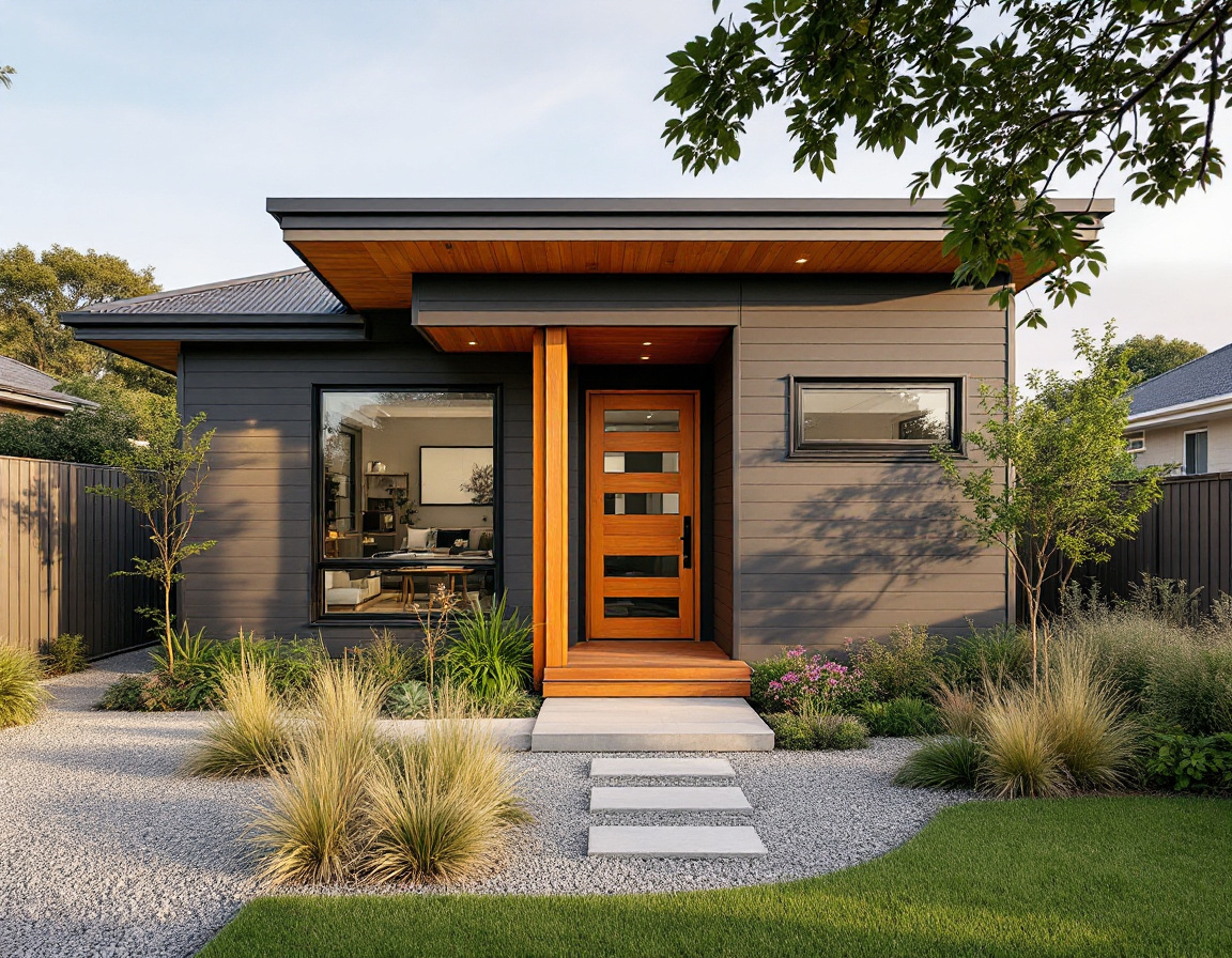 Exterior renovation with fresh cladding and landscaping