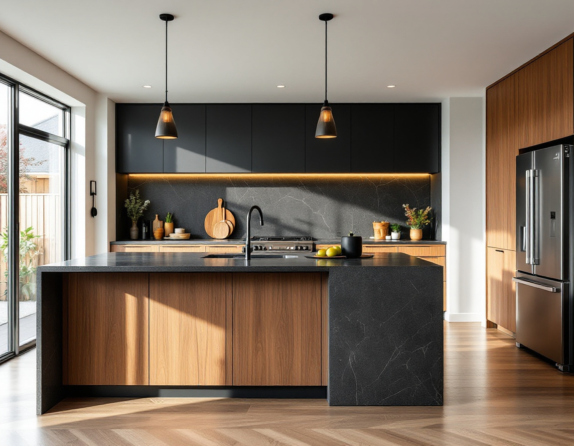 Modern kitchen renovation with island bench
